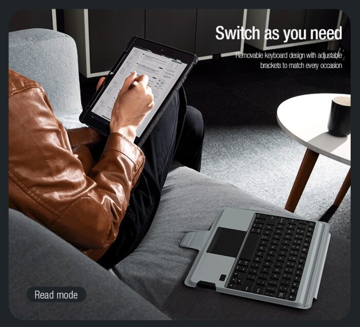 Калъф от Nillkin Bumper Combo Keyboard Case (Backlit Version) за iPad 10.2 2019/2020/2021 Black - Image 8