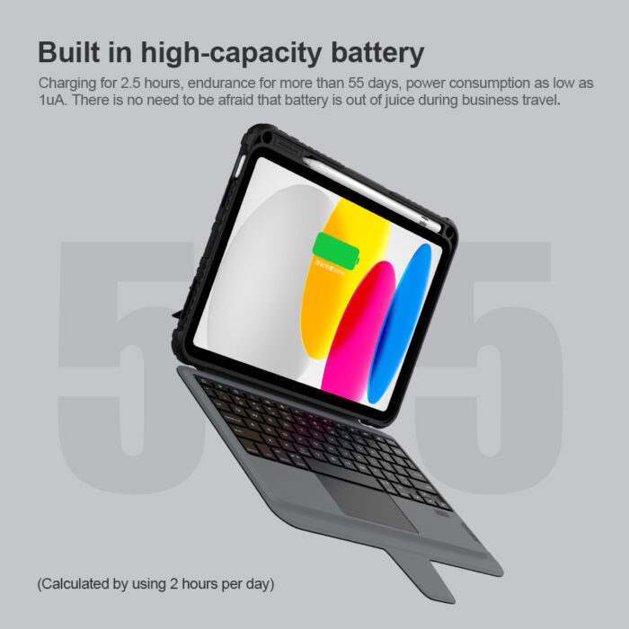 Калъф от Nillkin Bumper Combo Keyboard Case за iPad 10.9 2022 Black - Image 6