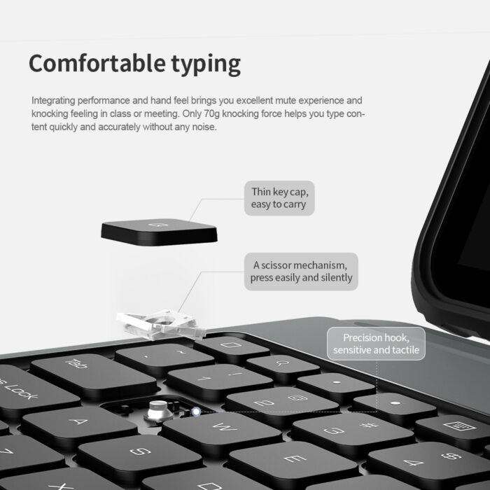 Калъф от Nillkin Bumper Combo Keyboard Case за iPad Pro 12.9 2020/2021/2022 Black - Image 7