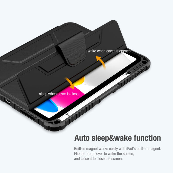 Калъф от Nillkin Bumper PRO Protective Stand Case за iPad 10.9 2022 Grey - Image 6