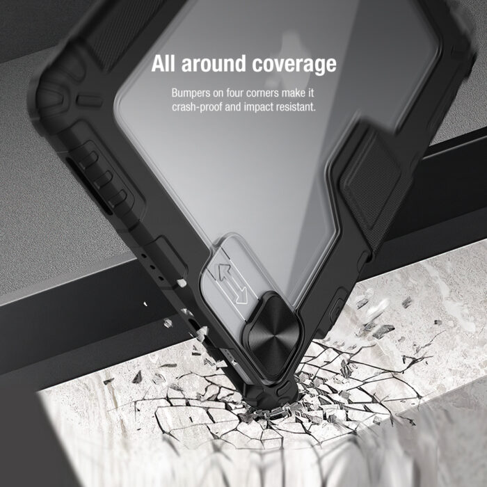 Калъф Nillkin Bumper PRO Protective Stand Case за iPad 10.9 2020/Air 4/Pro 11 2020/Pro 11 2021 - Black - Image 5