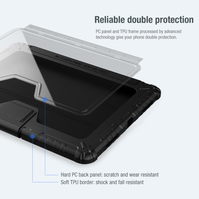 Калъф Nillkin Bumper PRO Protective Stand Case за iPad 10.9 2020/Air 4/Pro 11 2020/Pro 11 2021 - Black - Image 6