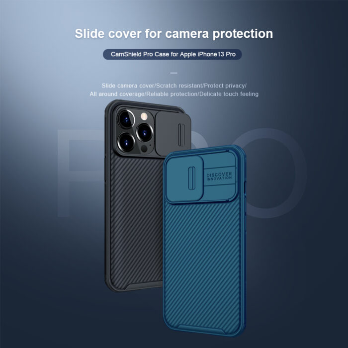Калъф Nillkin CamShield Pro Hard Case for Apple iPhone 13 Pro Black - Image 3