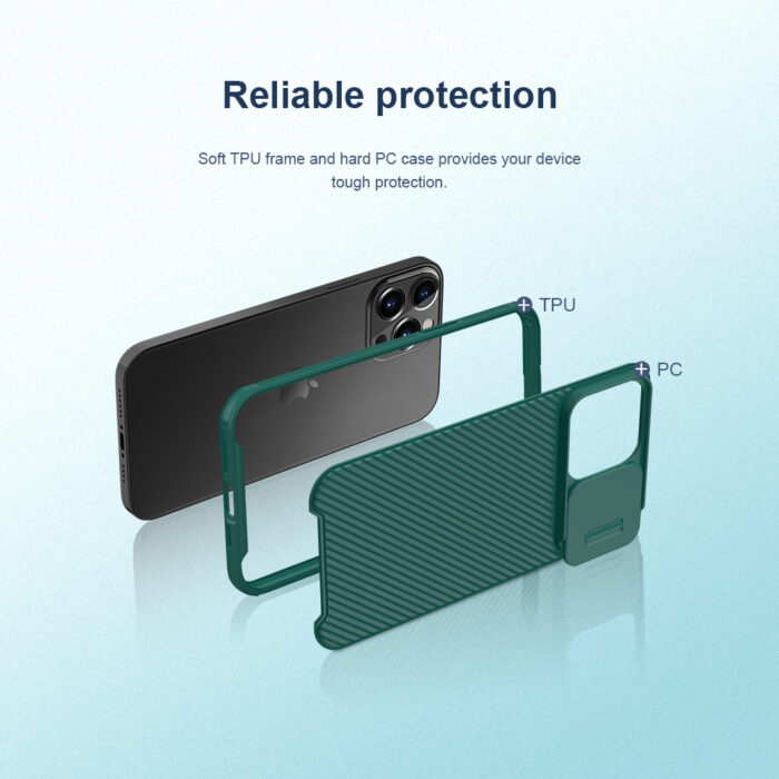 Калъф Nillkin CamShield Pro Hard Case for Apple iPhone 13 Pro Black - Image 4
