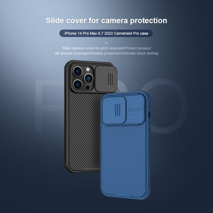 Калъф от  Nillkin CamShield PRO Hard Case за Apple iPhone 14 Pro Max Black - Image 3