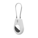 Калъф за AppleAirTag Case with SteelCable - Black + White 2pieces - Image 3