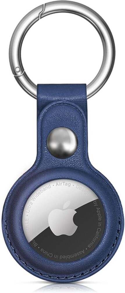Калъф от Apple AirTag PU LeatherCase - Blue