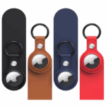 Калъф за AppleAirTag PU Leather Case -Black, Brown, Red, Blue - 4 бр. - Image 2
