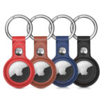 Калъф за AppleAirTag PU Leather Case -Black, Brown, Red, Blue - 4 бр.