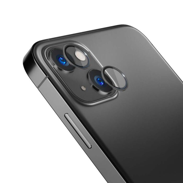 Стъклен Протектор от 4phones за задна камера за Apple iPhone 15 - 3MK Lens Pro Graphite - Image 2