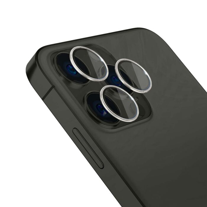 Стъклен Протектор от 4phones за задна камера за Apple iPhone 15 Pro - 3MK Lens Pro Tempered Glass Lens Protector Silver - Image 2