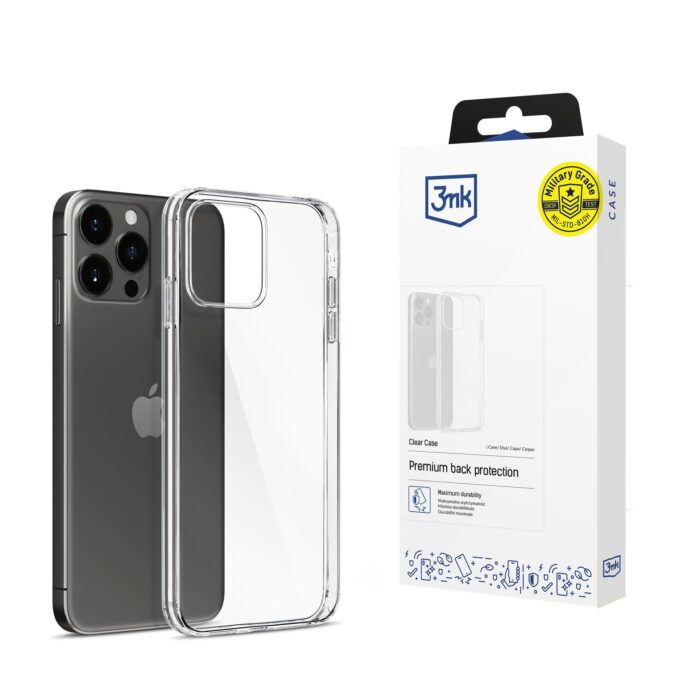 Калъф от Apple iPhone 15 Pro Max - за 3mk Clear Case - Image 1