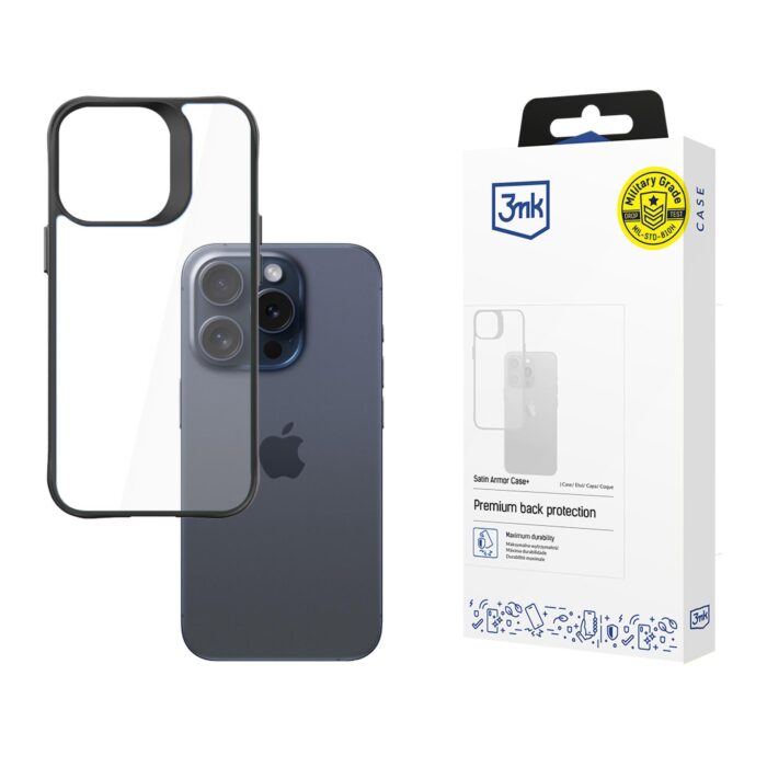 Калъф за Apple iPhone 15 Pro Max - от  3mk Satin Armor Case+ - Image 1