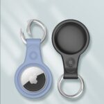 Калъф от Dux Ducis4pcs set Silicone flexiblecover keychain loop casefor Apple AirTag Black /Green / Pink / Blue - Image 12
