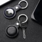 Калъф от Dux Ducis4pcs set Silicone flexiblecover keychain loop casefor Apple AirTag Black /Green / Pink / Blue - Image 17