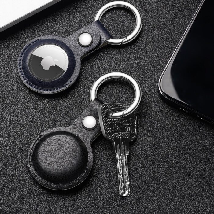 Калъф от Dux Ducis4pcs set Silicone flexiblecover keychain loop casefor Apple AirTag Black /Green / Pink / Blue - Image 17