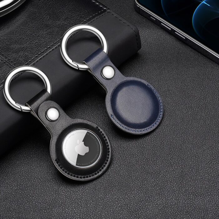 Калъф от Dux Ducis4pcs set Silicone flexiblecover keychain loop casefor Apple AirTag Black /Green / Pink / Blue - Image 18