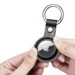 Калъф от Dux Ducis4pcs set Silicone flexiblecover keychain loop casefor Apple AirTag Black /Green / Pink / Blue - Image 19