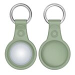 Калъф от Dux Ducis4pcs set Silicone flexiblecover keychain loop casefor Apple AirTag Black /Green / Pink / Blue - Image 6