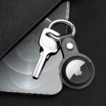 Калъф от Dux Ducis4pcs set Silicone flexiblecover keychain loop casefor Apple AirTag Black /Green / Pink / Blue - Image 21
