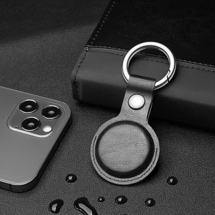 Калъф от Dux Ducis4pcs set Silicone flexiblecover keychain loop casefor Apple AirTag Black /Green / Pink / Blue - Image 23