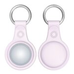 Калъф от Dux Ducis4pcs set Silicone flexiblecover keychain loop casefor Apple AirTag Black /Green / Pink / Blue - Image 4