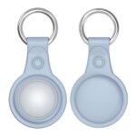 Калъф от Dux Ducis4pcs set Silicone flexiblecover keychain loop casefor Apple AirTag Black /Green / Pink / Blue - Image 3