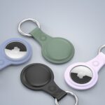 Калъф от Dux Ducis4pcs set Silicone flexiblecover keychain loop casefor Apple AirTag Black /Green / Pink / Blue - Image 7