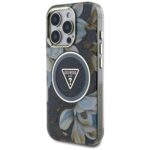 Калъф от Guess IML Glitter Magnolia and Triangle Logo MagSafe Case за iPhone 16 Pro - Image 2