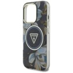 Калъф от Guess IML Glitter Magnolia and Triangle Logo MagSafe Case за iPhone 16 Pro - Image 6