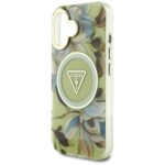 Калъф от Guess IML Glitter Magnolia and Triangle Logo MagSafe Case for iPhone 16 Gray - Image 6