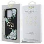 Калъф от Guess PU Grained Roses 4G Metal Logo Case за iPhone 16 Pro Black - Image 8