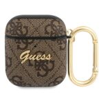 Калъф Guess 4G Script PC/PU Case for Airpods 1/2 - Brown
