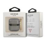 Калъф от Guess TPU Printed Stripe Case за Airpods 1/2 Black - Image 3