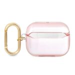 Калъф Guess TPU Printed Stripe Case за Airpods Pro - Pink - Image 2