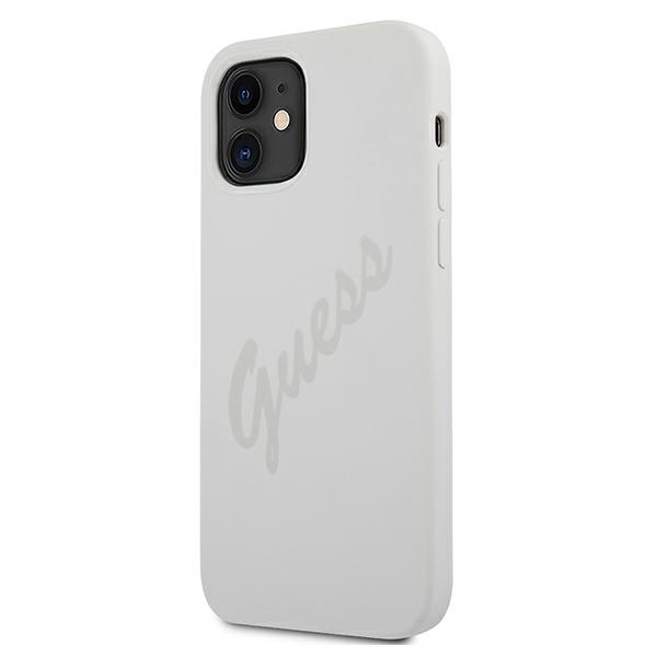 Калъф Guess Silicone Vintage Case for iPhone 12 mini 5.4 Cream - Image 2