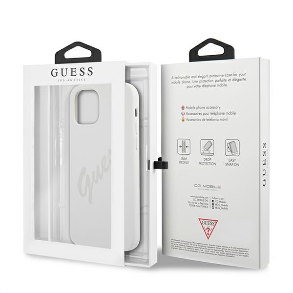 Калъф Guess Silicone Vintage Case for iPhone 12 mini 5.4 Cream - Image 8