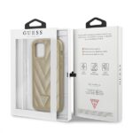 Калъф Guess V Quilted Case for iPhone 12 mini 5.4 Gold - Image 7