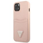 Калъф от Guess Saffiano Double Card Case for iPhone 13 mini Pink - Image 2
