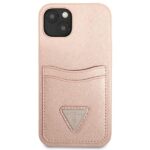 Калъф от Guess Saffiano Double Card Case for iPhone 13 mini Pink - Image 3