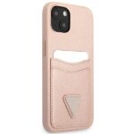 Калъф от Guess Saffiano Double Card Case for iPhone 13 mini Pink - Image 4