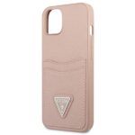 Калъф от Guess Saffiano Double Card Case for iPhone 13 mini Pink - Image 6