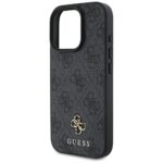 Калъф от Guess PU 4G Small Metal Logo MagSafe Case за iPhone 16 Pro Max Grey - Image 6