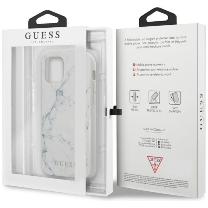 TPU Marble Cover for iPhone 12 mini 5.4 White - Image 11