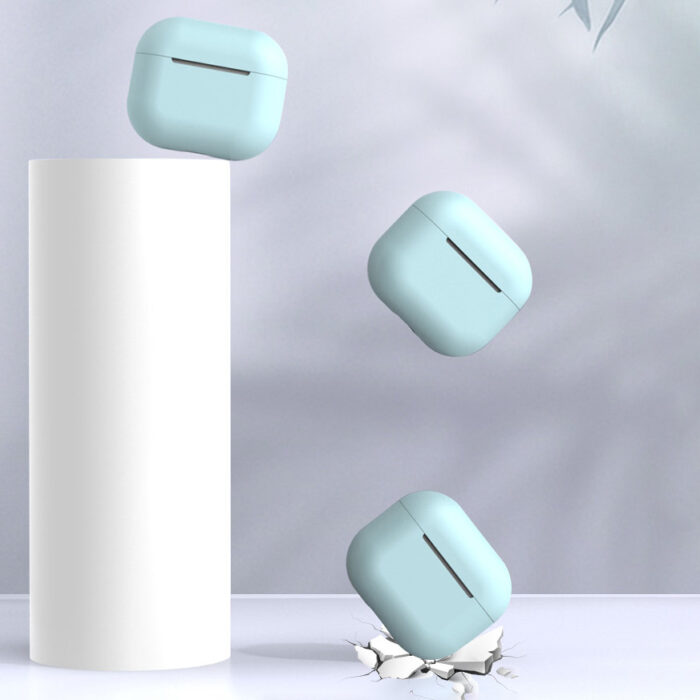 Калъф за AirPods 2 / AirPods 1silicone soft cover forheadphones blue case C - Image 3