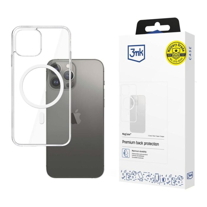 Калъф за Apple iPhone 13 Pro Max - 3mk MagSafe прозрачен - Image 1
