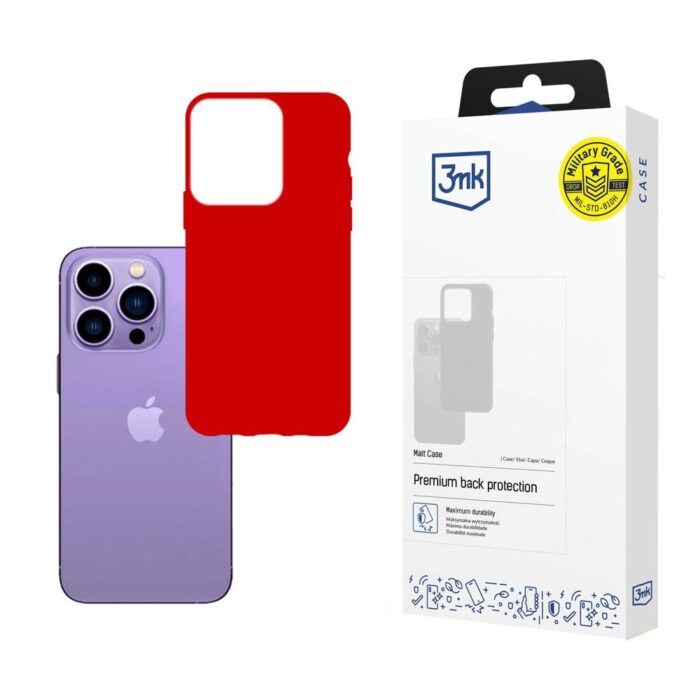 Калъф от 3mk за Apple iPhone 14 Pro Max Matt Case - Strawberry - Image 1