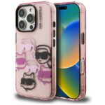 Калъф от Karl Lagerfeld IML Multi K&CH Heads Case за iPhone 16 Pro Pink