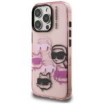 Калъф от Karl Lagerfeld IML Multi K&CH Heads Case за iPhone 16 Pro Pink - Image 2