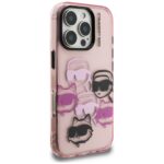 Калъф от Karl Lagerfeld IML Multi K&CH Heads Case за iPhone 16 Pro Pink - Image 4